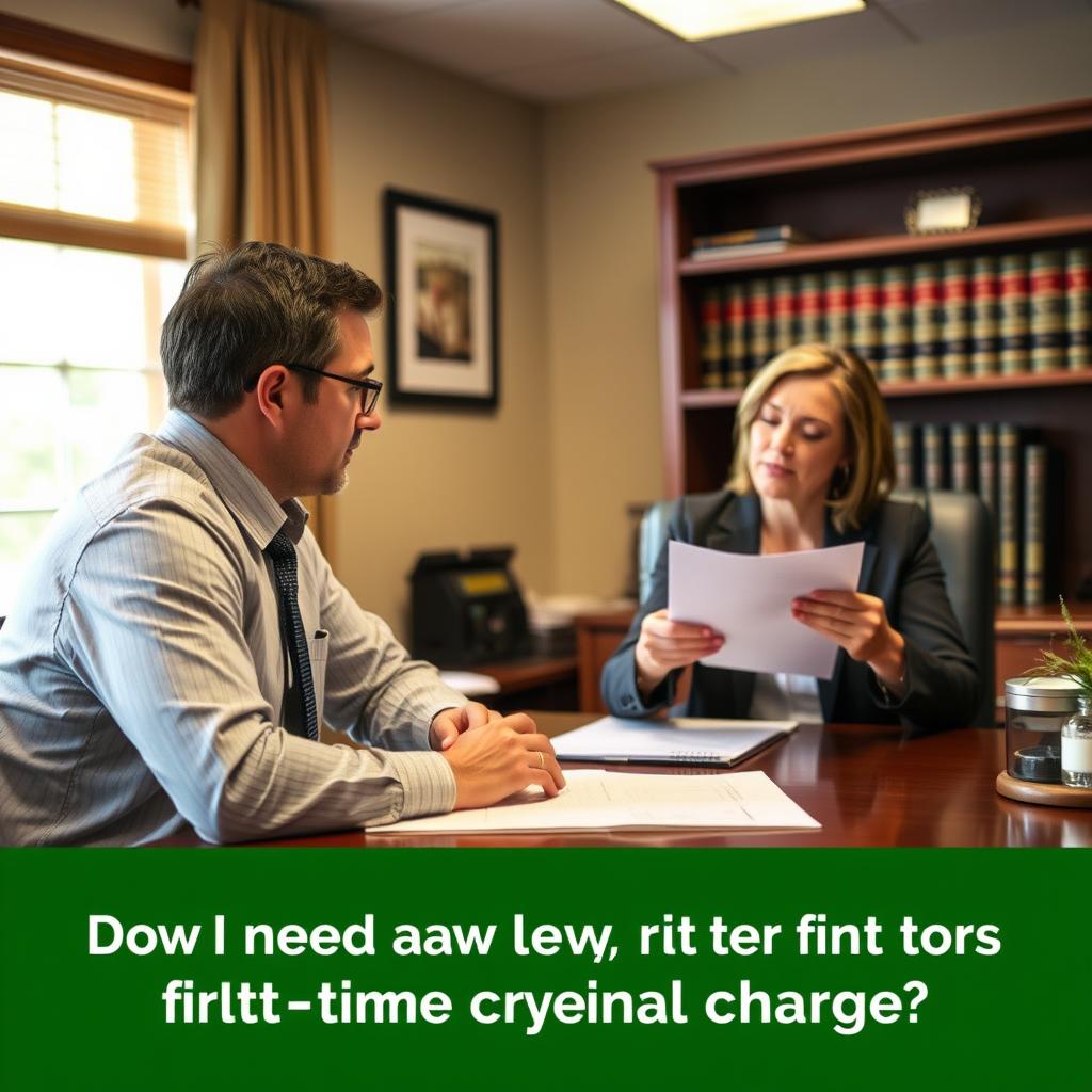 Do I need a lawyer for a first-time criminal charge in Charles County