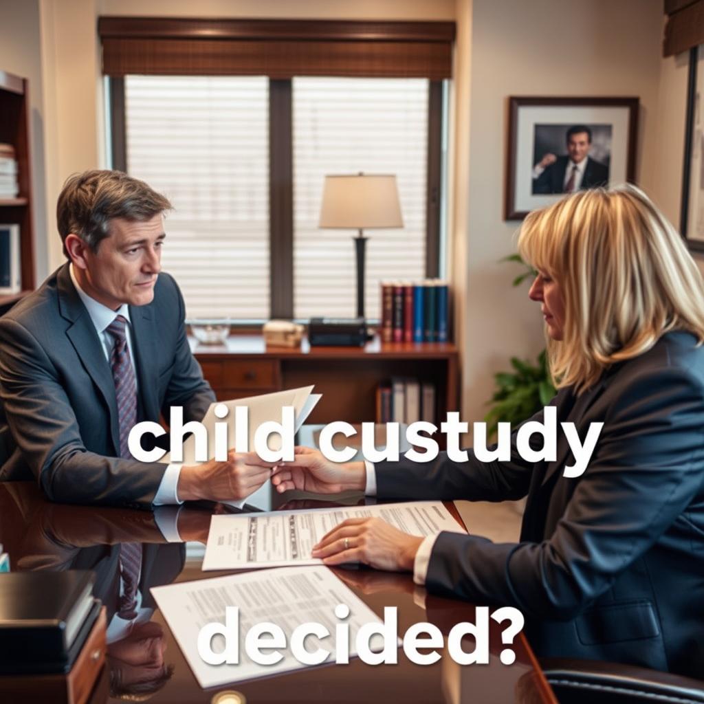 How is child custody decided in Chesapeake