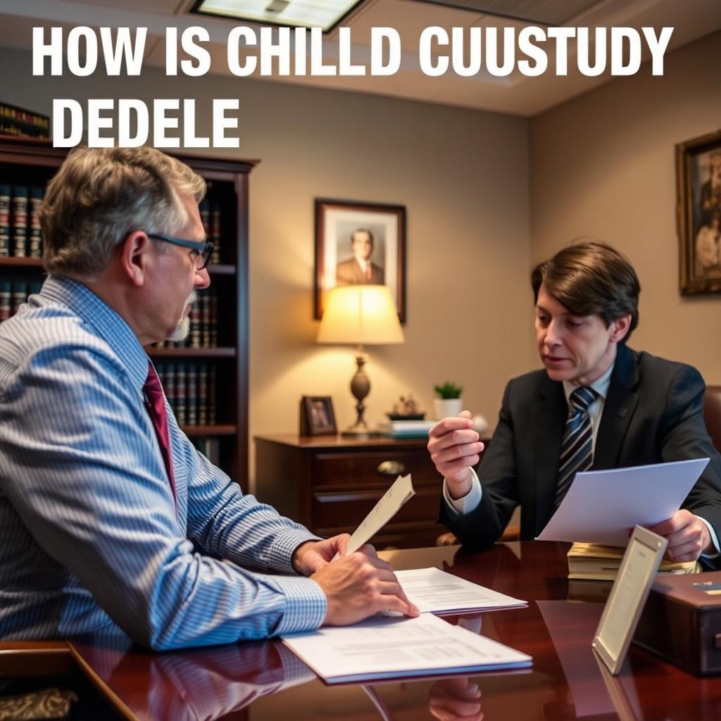 How is child custody decided in Clarke County