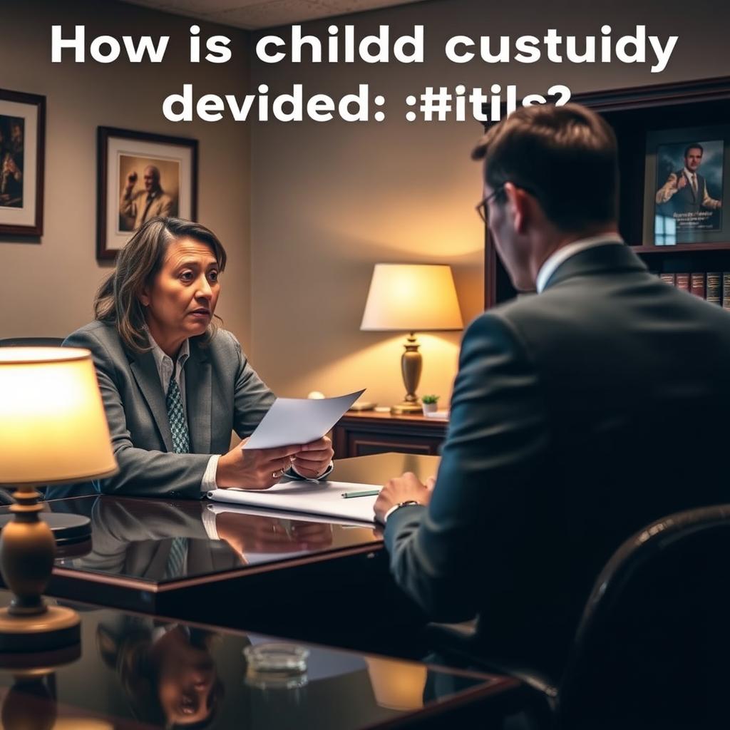 How is child custody decided in King George County