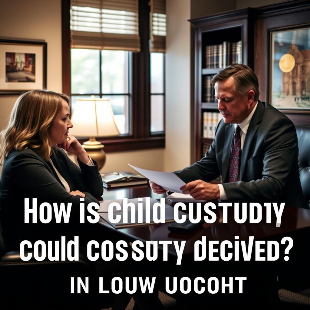 How is child custody decided in Loudoun County