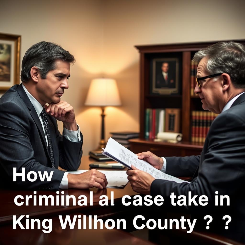 How long does a criminal case take in King William County