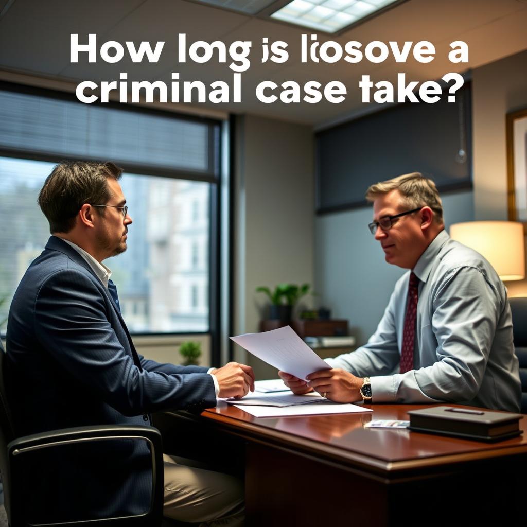 How long does a criminal case take in Navy Yard