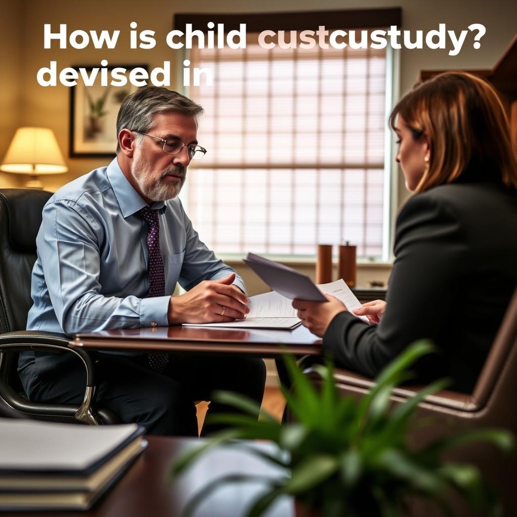 How is child custody decided in Columbia County