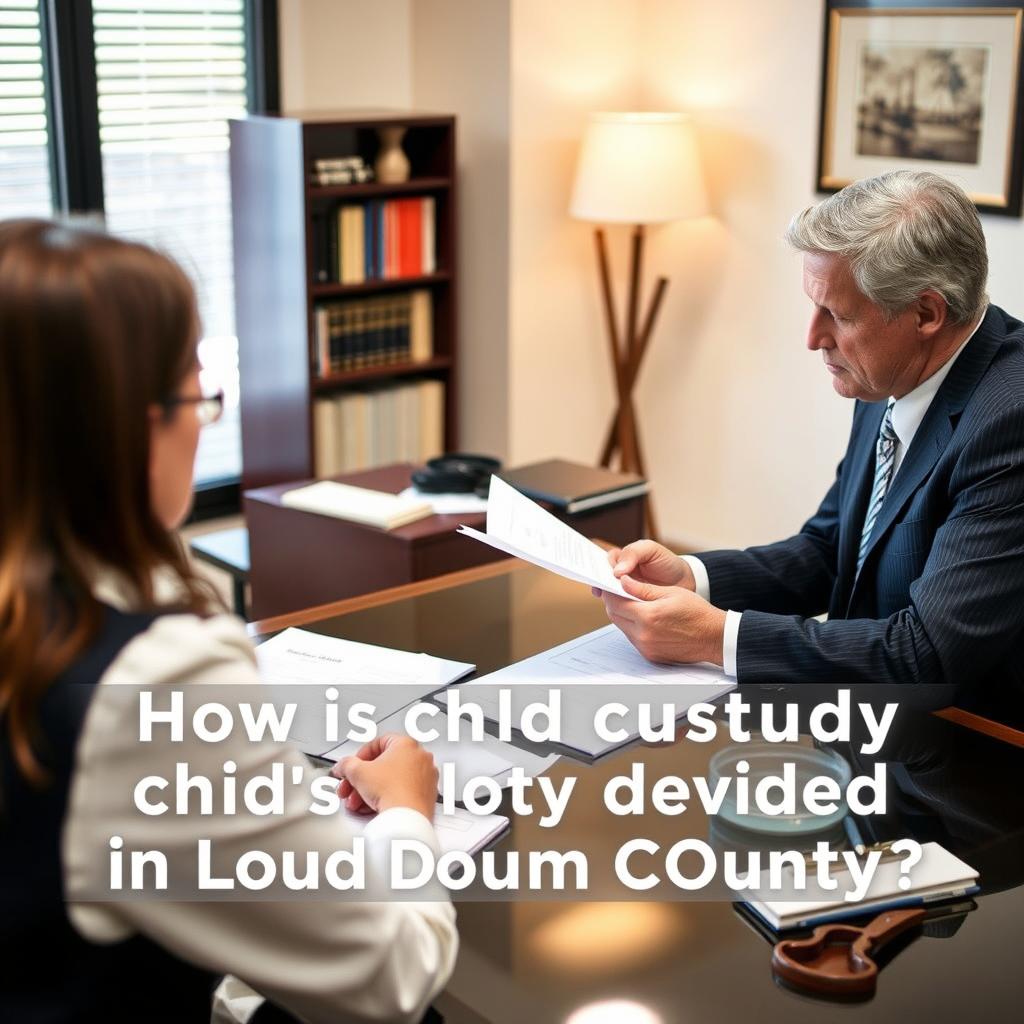How is child custody decided in Loudoun County