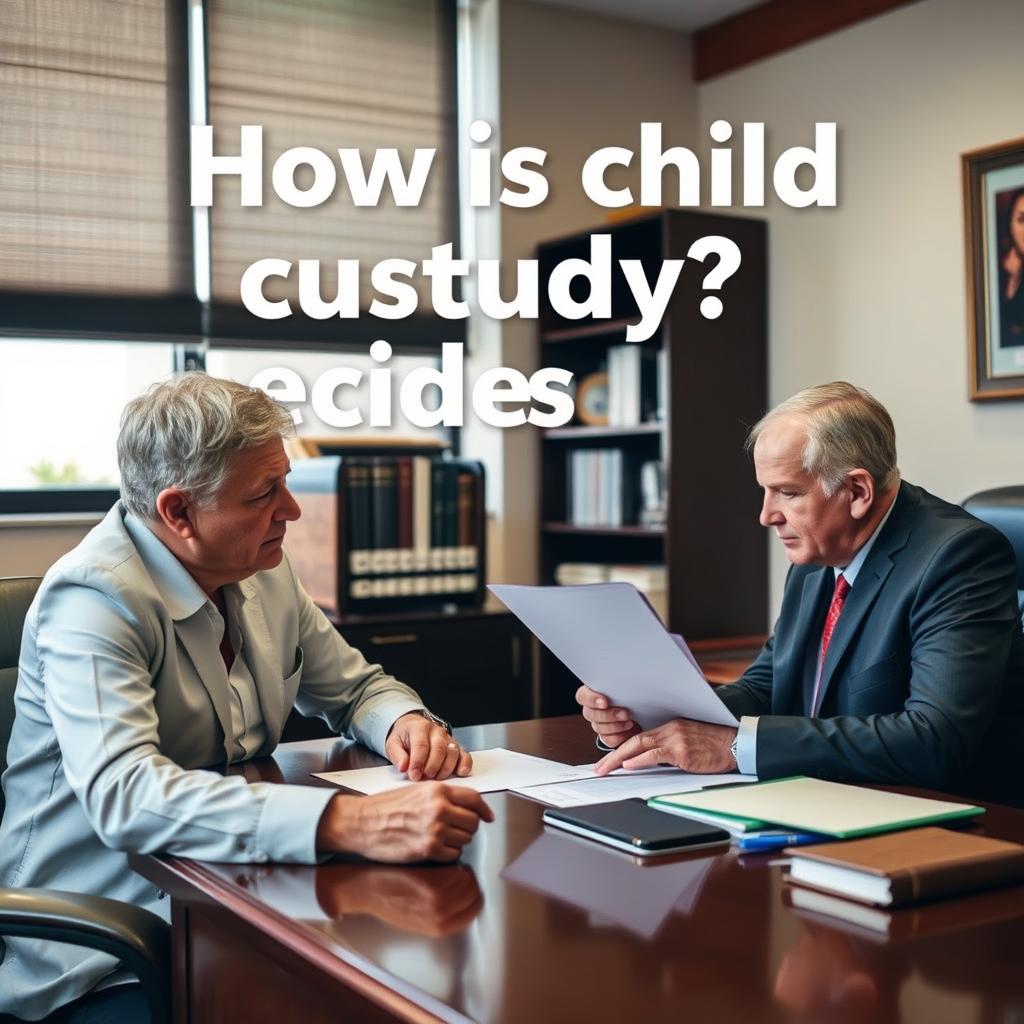 How is child custody decided in Richmond County