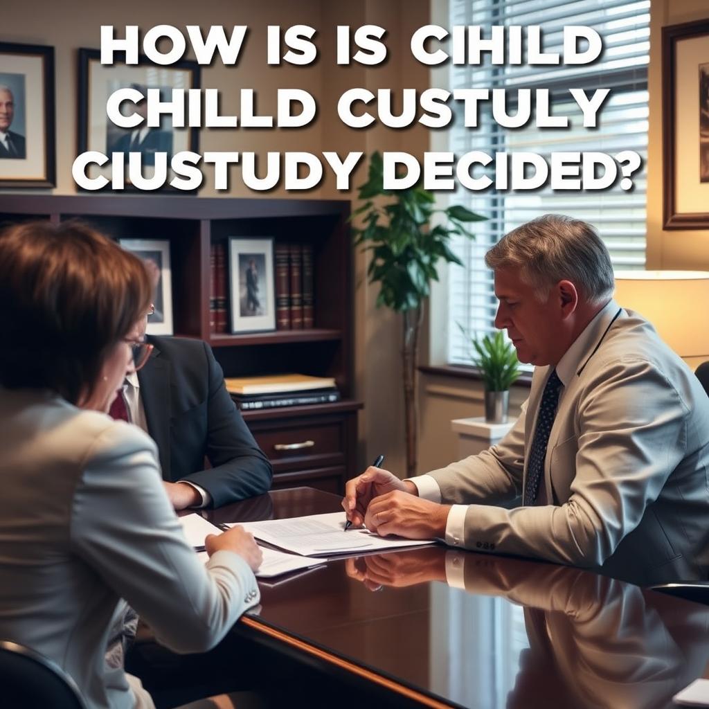 How is child custody decided in Suffolk County