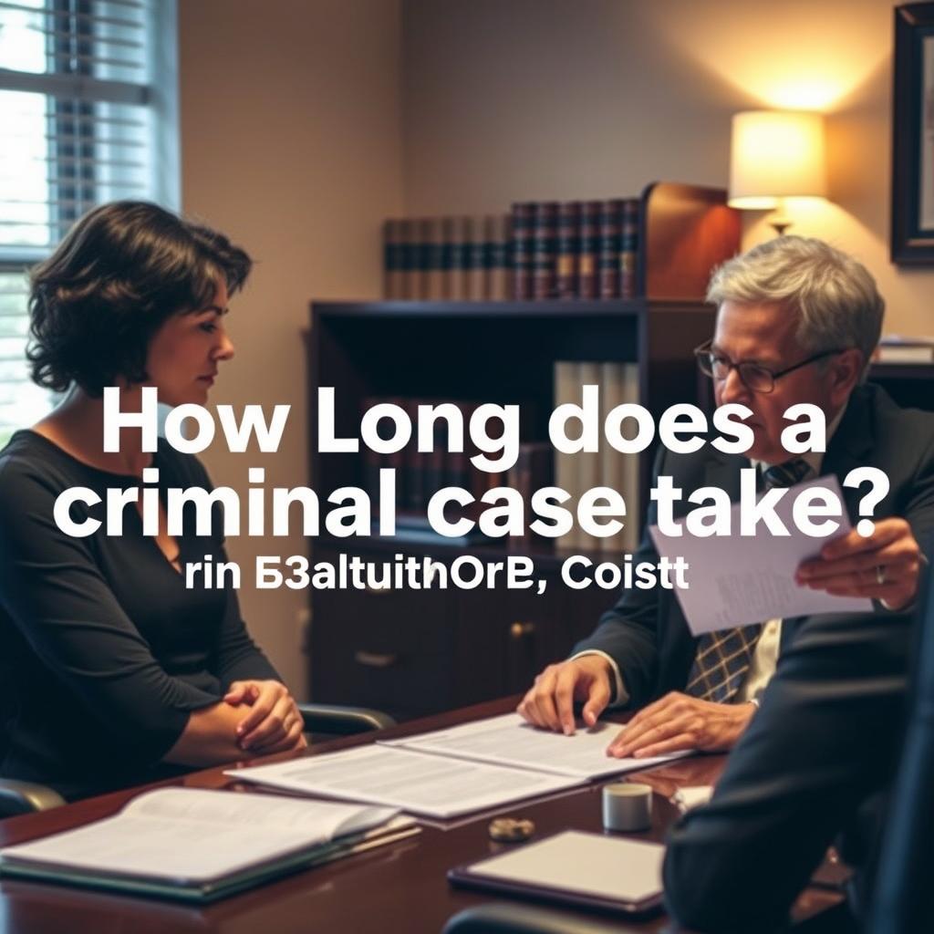 How long does a criminal case take in Baltimore County