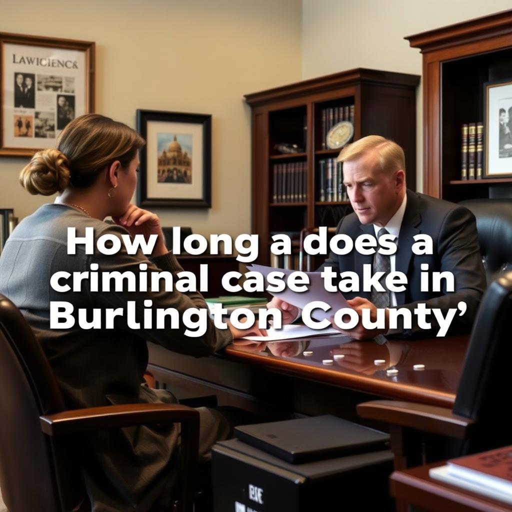 How long does a criminal case take in Burlington County