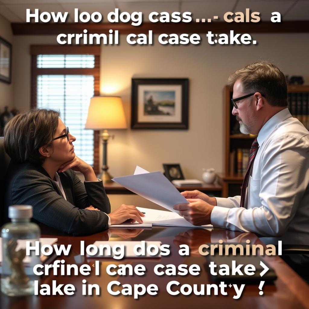 How long does a criminal case take in Cape May County