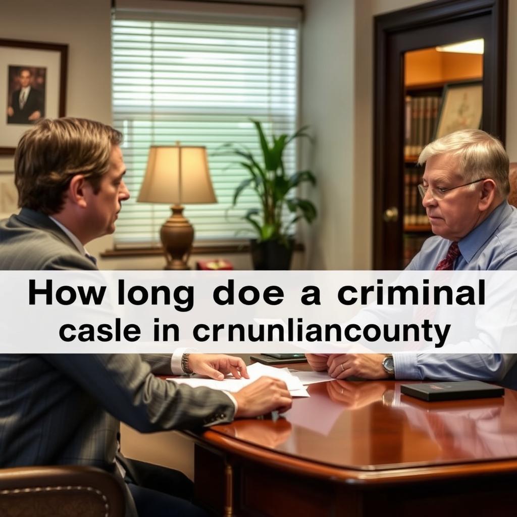 How long does a criminal case take in Columbia County