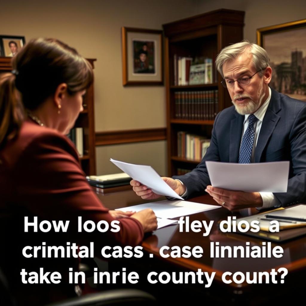 How long does a criminal case take in Erie County