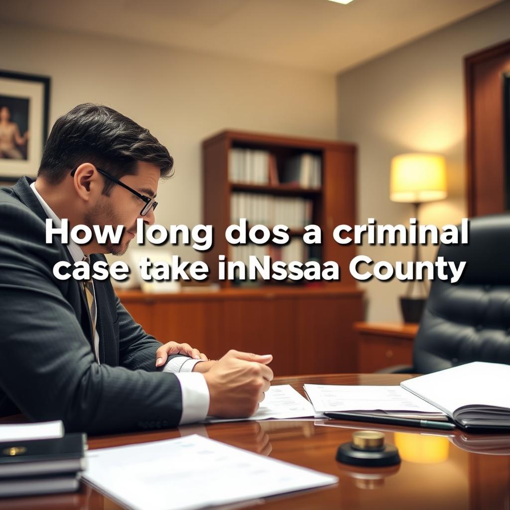 How long does a criminal case take in Nassau County
