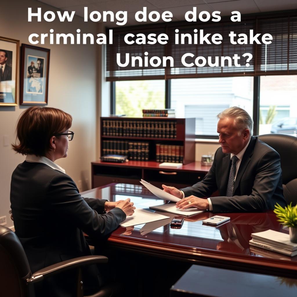 How long does a criminal case take in Union County