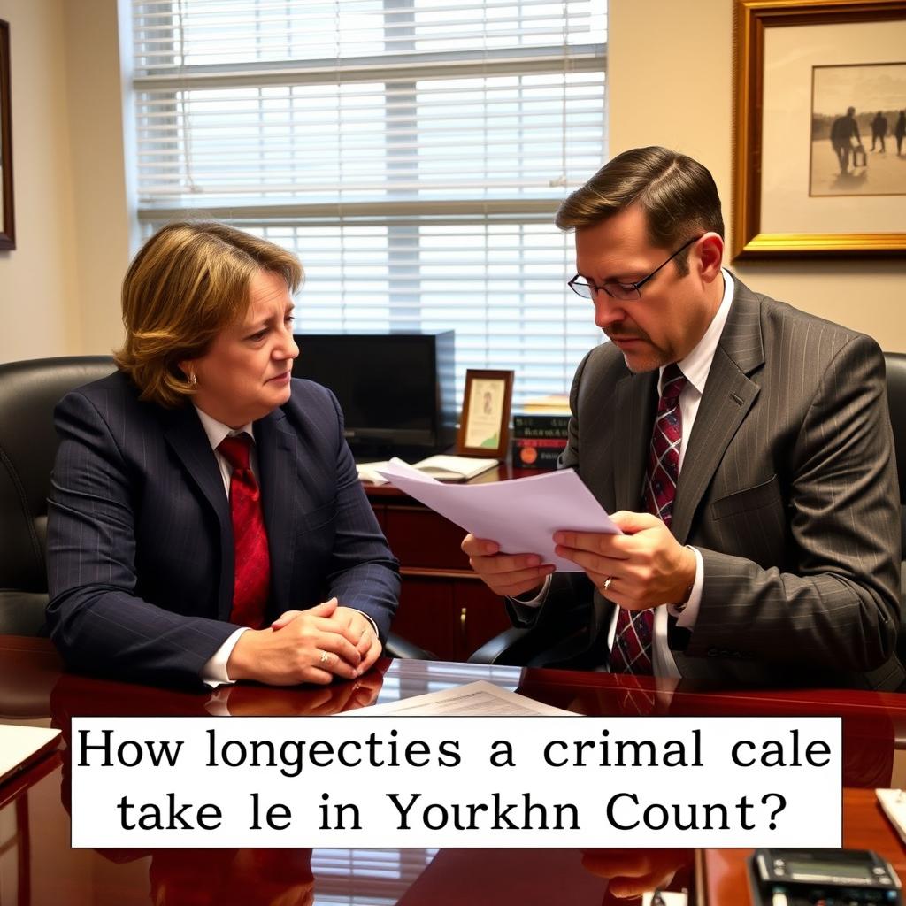 How long does a criminal case take in York County