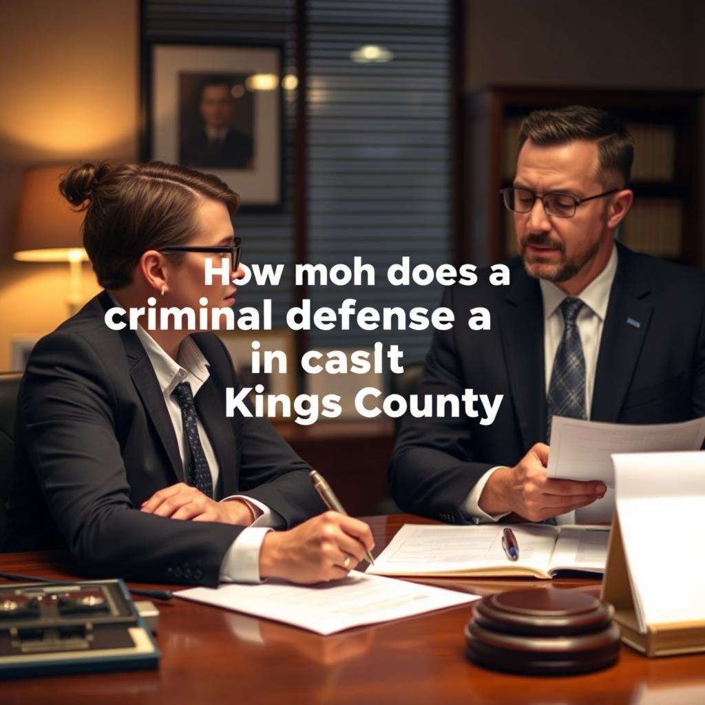 How much does a criminal defense lawyer cost in Kings County