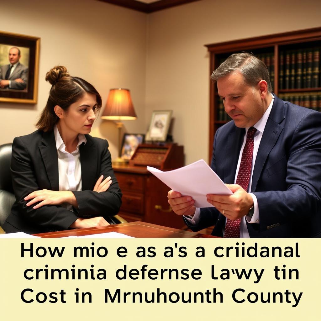 How much does a criminal defense lawyer cost in Monmouth County